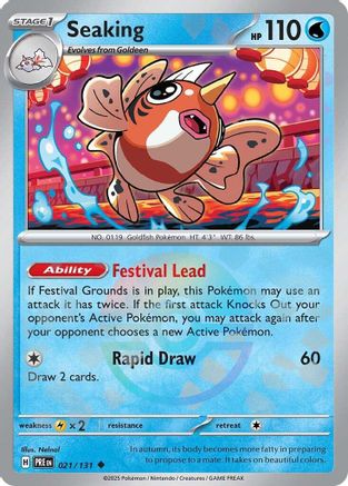 Seaking (021/131) (Poke Ball Pattern) Holofoil [SV: Prismatic Evolutions]