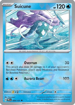 Suicune (024/131) (Poke Ball Pattern) Holofoil [SV: Prismatic Evolutions]
