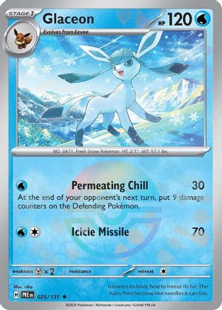 Glaceon (025/131) (Poke Ball Pattern) Holofoil [SV: Prismatic Evolutions]