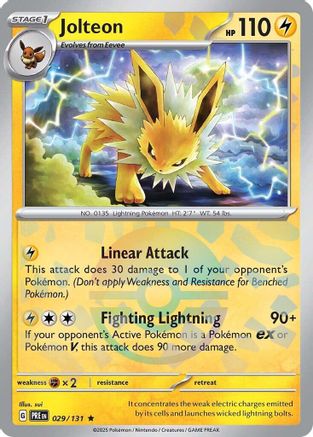 Jolteon (029/131) (Poke Ball Pattern) Holofoil [SV: Prismatic Evolutions]