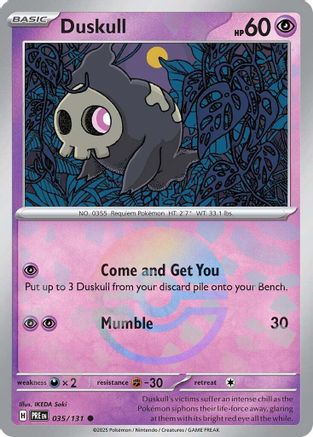 Duskull (035/131) (Poke Ball Pattern) Holofoil [SV: Prismatic Evolutions]