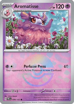 Aromatisse (039/131) (Poke Ball Pattern) Holofoil [SV: Prismatic Evolutions]