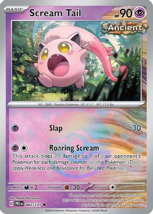 Scream Tail (042/131) (Poke Ball Pattern) Holofoil [SV: Prismatic Evolutions]