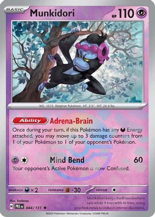 Munkidori (044/131) (Poke Ball Pattern) Holofoil [SV: Prismatic Evolutions]