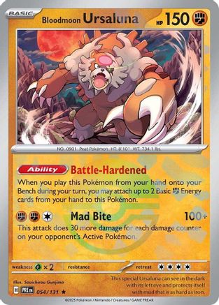 Bloodmoon Ursaluna (054/131) (Poke Ball Pattern) Holofoil [SV: Prismatic Evolutions]