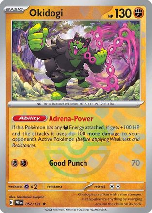 Okidogi (057/131) (Poke Ball Pattern) Holofoil [SV: Prismatic Evolutions]