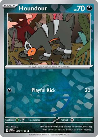 Houndour (062/131) (Poke Ball Pattern) Holofoil [SV: Prismatic Evolutions]