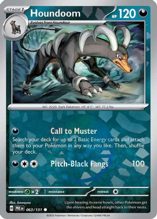 Houndoom (063/131) (Poke Ball Pattern) Holofoil [SV: Prismatic Evolutions]