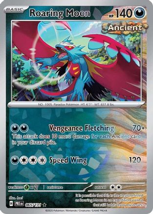 Roaring Moon (065/131) (Poke Ball Pattern) Holofoil [SV: Prismatic Evolutions]