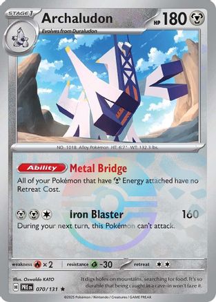 Archaludon (070/131) (Poke Ball Pattern) Holofoil [SV: Prismatic Evolutions]