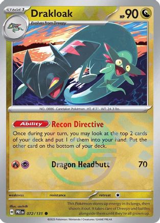 Drakloak (072/131) (Poke Ball Pattern) Holofoil [SV: Prismatic Evolutions]
