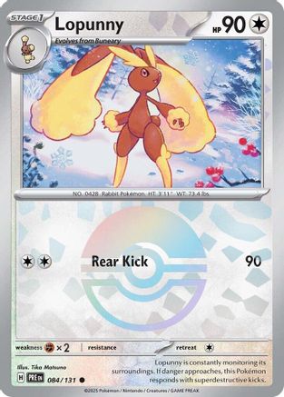 Lopunny (084/131) (Poke Ball Pattern) Holofoil [SV: Prismatic Evolutions]