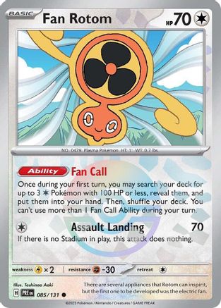 Fan Rotom (085/131) (Poke Ball Pattern) Holofoil [SV: Prismatic Evolutions]