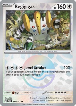 Regigigas (086/131) (Poke Ball Pattern) Holofoil [SV: Prismatic Evolutions]