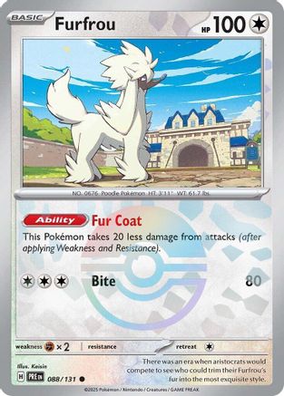 Furfrou (088/131) (Poke Ball Pattern) Holofoil [SV: Prismatic Evolutions]