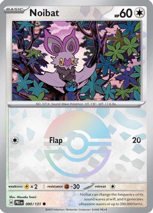 Noibat (090/131) (Poke Ball Pattern) Holofoil [SV: Prismatic Evolutions]
