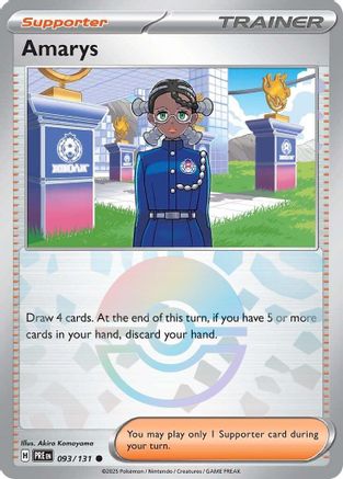 Amarys (093/131) (Poke Ball Pattern) Holofoil [SV: Prismatic Evolutions]