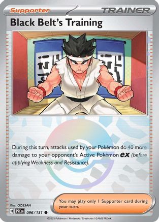 Black Belt's Training (096/131) (Poke Ball Pattern) Holofoil [SV: Prismatic Evolutions]