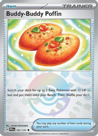Buddy-Buddy Poffin (101/131) (Poke Ball Pattern) Holofoil [SV: Prismatic Evolutions]