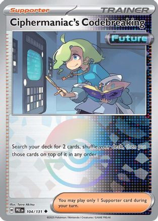 Ciphermaniac's Codebreaking (104/131) (Poke Ball Pattern) Holofoil [SV: Prismatic Evolutions]