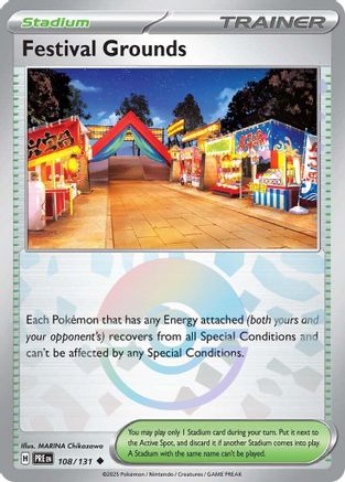 Festival Grounds (108/131) (Poke Ball Pattern) Holofoil [SV: Prismatic Evolutions]