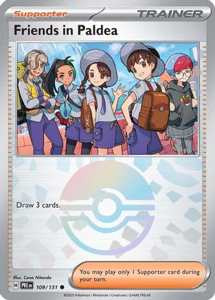 Friends in Paldea (109/131) (Poke Ball Pattern) Holofoil [SV: Prismatic Evolutions]