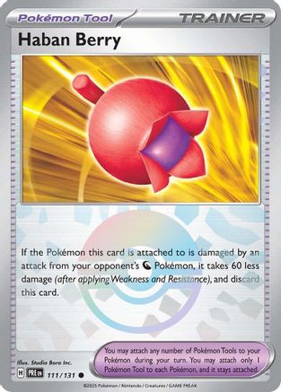 Haban Berry (111/131) (Poke Ball Pattern) Holofoil [SV: Prismatic Evolutions]
