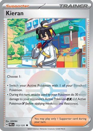 Kieran (113/131) (Poke Ball Pattern) Holofoil [SV: Prismatic Evolutions]