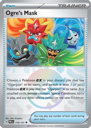 Ogre's Mask (118/131) (Poke Ball Pattern) Holofoil [SV: Prismatic Evolutions]