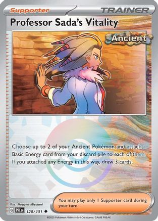 Professor Sada's Vitality (120/131) (Poke Ball Pattern) Holofoil [SV: Prismatic Evolutions]