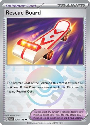 Rescue Board (126/131) (Poke Ball Pattern) Holofoil [SV: Prismatic Evolutions]