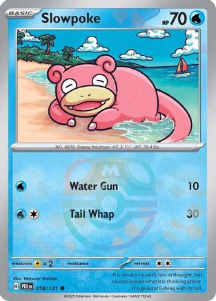 Slowpoke (018/131)(Master Ball Pattern) Holofoil [SV: Prismatic Evolutions]
