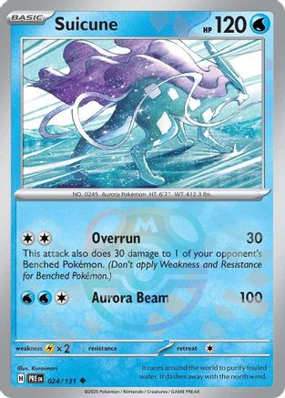 Suicune (024/131) (Master Ball Pattern) Holofoil [SV: Prismatic Evolutions]