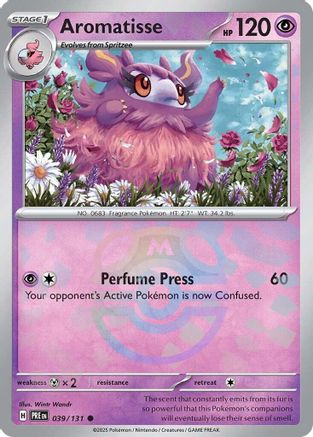 Aromatisse (039/131) (Master Ball Pattern) Holofoil [SV: Prismatic Evolutions]