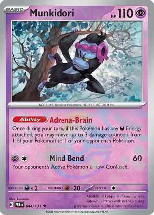 Munkidori (044/131) (Master Ball Pattern) Holofoil [SV: Prismatic Evolutions]