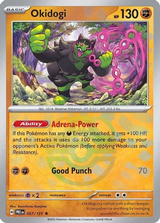 Okidogi (057/131) (Master Ball Pattern) Holofoil [SV: Prismatic Evolutions]