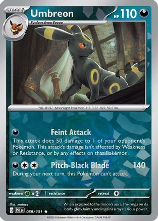 Umbreon (059/131) (Master Ball Pattern) Holofoil [SV: Prismatic Evolutions]