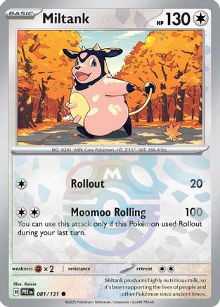 Miltank (081/131) (Master Ball Pattern) Holofoil [SV: Prismatic Evolutions]