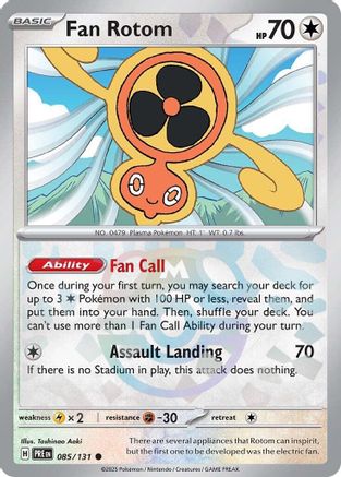 Fan Rotom (085/131) (Master Ball Pattern) Holofoil [SV: Prismatic Evolutions]