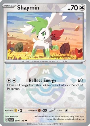 Shaymin (087/131) (Master Ball Pattern) Holofoil [SV: Prismatic Evolutions]