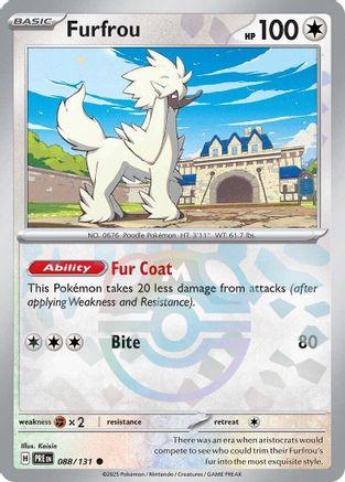 Furfrou (088/131) (Master Ball Pattern) Holofoil [SV: Prismatic Evolutions]