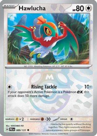 Hawlucha (089/131) (Master Ball Pattern) Holofoil [SV: Prismatic Evolutions]