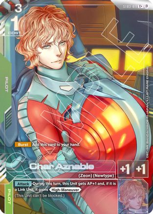 Char Aznable (C+) (ST03-011) Holofoil [Edition Beta]