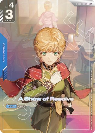 A Show of Resolve (U+) (GD01-100) Holofoil [Edition Beta]