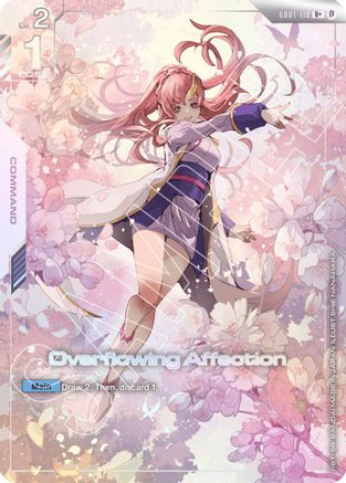 Overflowing Affection (U+) (GD01-118) Holofoil [Edition Beta]