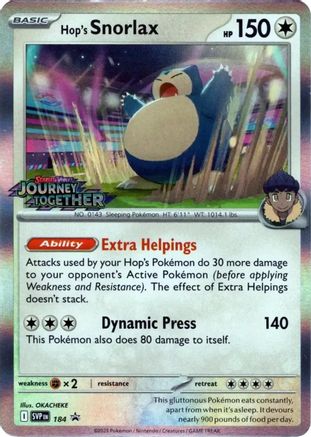 Hop's Snorlax (SVP184) [SV09: Journey Together]