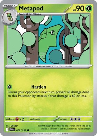 Metapod 002/159 (2)  [SV09: Journey Together]
