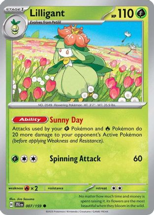 Lilligant 007/159 (7) Reverse Holofoil [SV09: Journey Together]