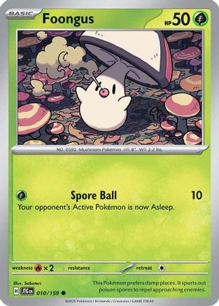 Foongus 010/159 (10) Reverse Holofoil [SV09: Journey Together]