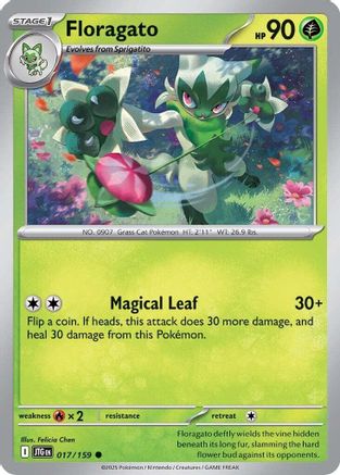 Floragato 017/159 (17) Reverse Holofoil [SV09: Journey Together]